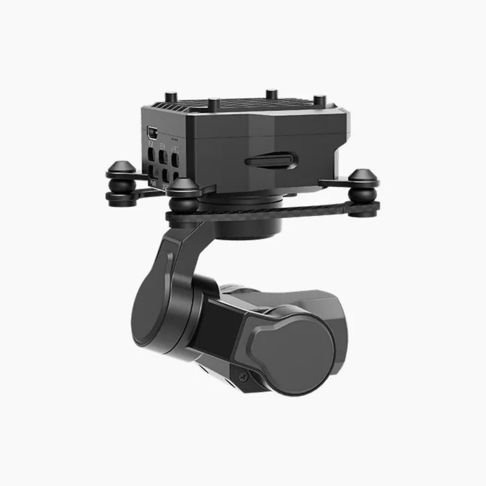 Drone Gimbal 3 Axis - NCZOBOE Unterstützt Netzwerk/UART/S.BUS/MAVLink/HDMI für Drohne FPV