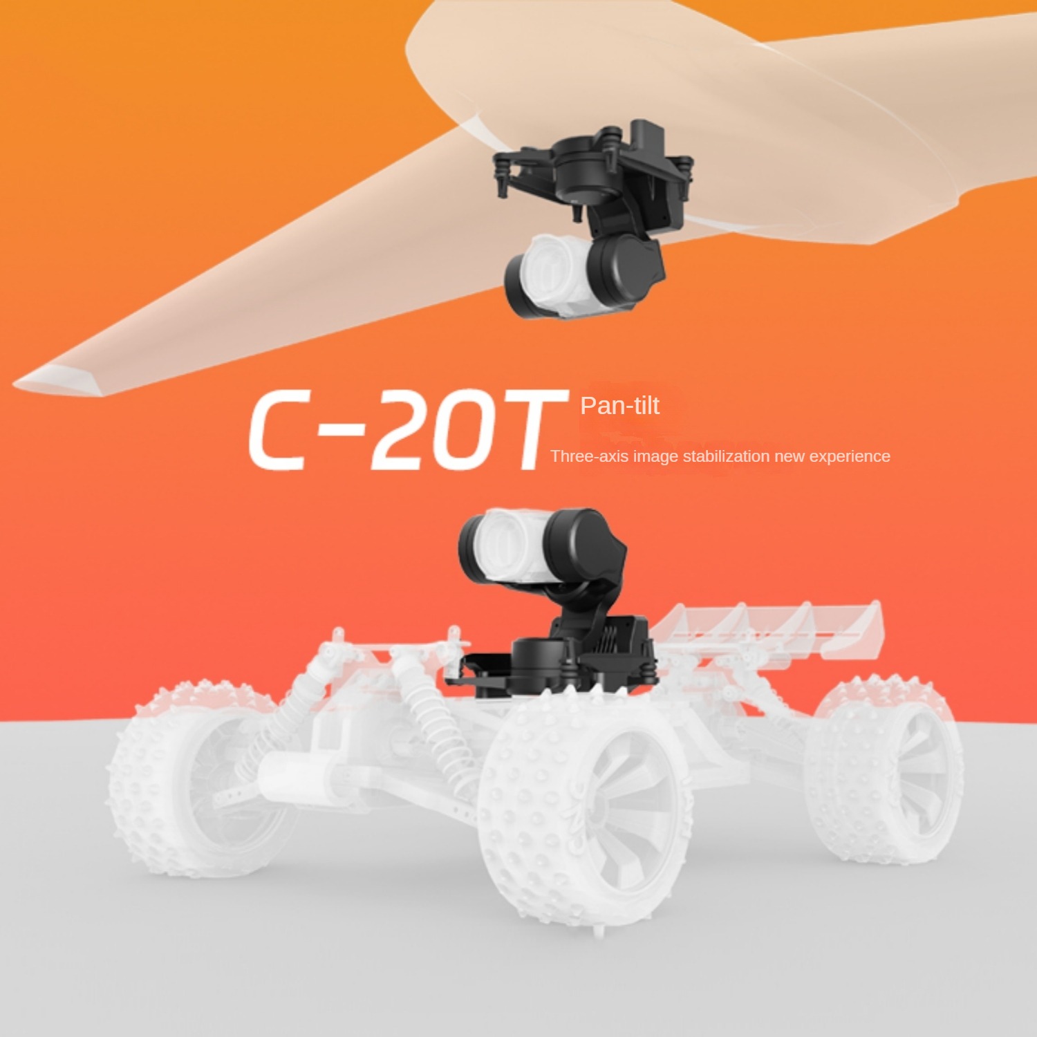 Drone Gimbal 3 Axis - NCZOBOE C-20T 3-Achsen O4 FPV Gimbal